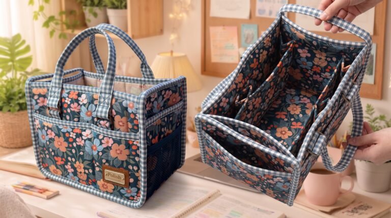 Tote organizador para tejedoras